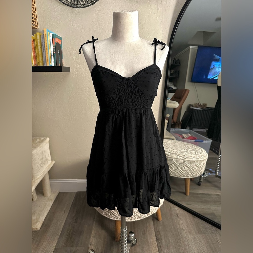 Wild Fable Black Polka Dot Dress XXS